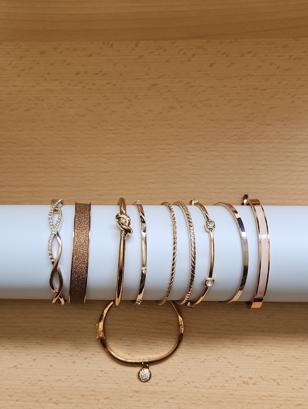 Daisy Fuentes Rose Gold 10-Piece Bracelet Set
